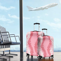Hawaii Aloha Plumeria Lei Pink Palaka Luggage Cover LT7 - Polynesian Pride