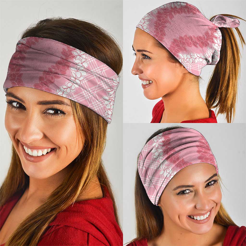 Hawaii Aloha Plumeria Lei Pink Palaka Neck Gaiter LT7 - Polynesian Pride