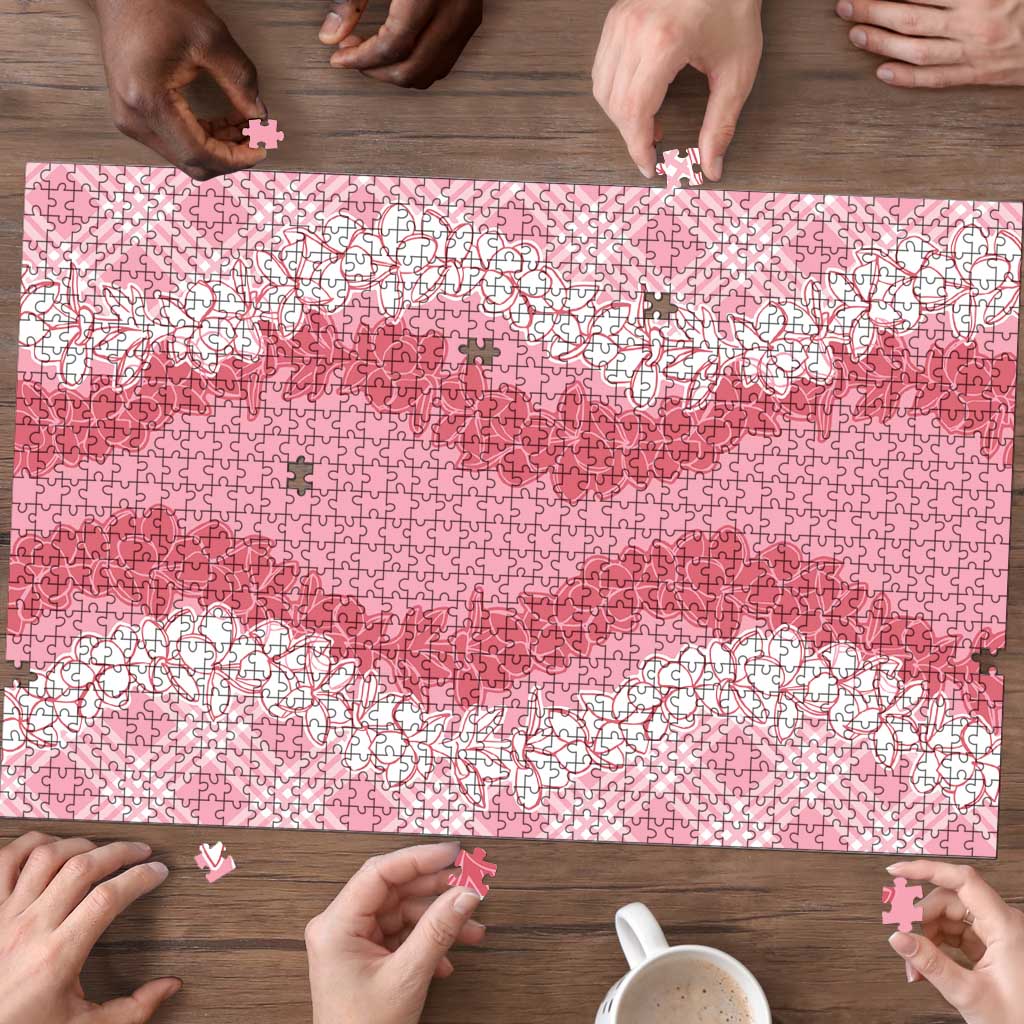 Hawaii Aloha Plumeria Lei Pink Palaka Puzzle LT7 - Polynesian Pride