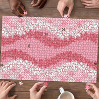 Hawaii Aloha Plumeria Lei Pink Palaka Puzzle LT7 - Polynesian Pride