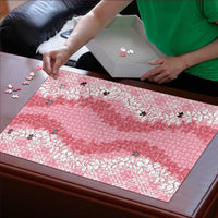 Hawaii Aloha Plumeria Lei Pink Palaka Puzzle LT7 - Polynesian Pride