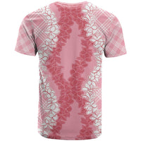 Hawaii Aloha Plumeria Lei Pink Palaka T Shirt LT7 - Polynesian Pride