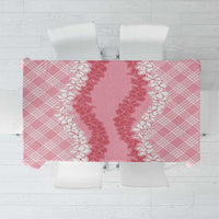 Hawaii Aloha Plumeria Lei Pink Palaka Tablecloth LT7 Pink - Polynesian Pride