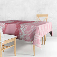 Hawaii Aloha Plumeria Lei Pink Palaka Tablecloth LT7 - Polynesian Pride