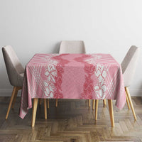 Hawaii Aloha Plumeria Lei Pink Palaka Tablecloth LT7 - Polynesian Pride
