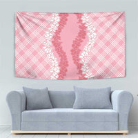 Hawaii Aloha Plumeria Lei Pink Palaka Tapestry LT7 - Polynesian Pride