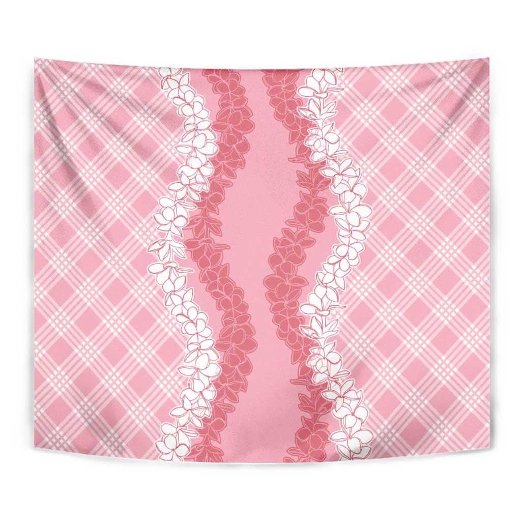 Hawaii Aloha Plumeria Lei Pink Palaka Tapestry LT7 - Polynesian Pride