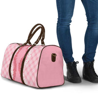 Hawaii Aloha Plumeria Lei Pink Palaka Travel Bag LT7 - Polynesian Pride