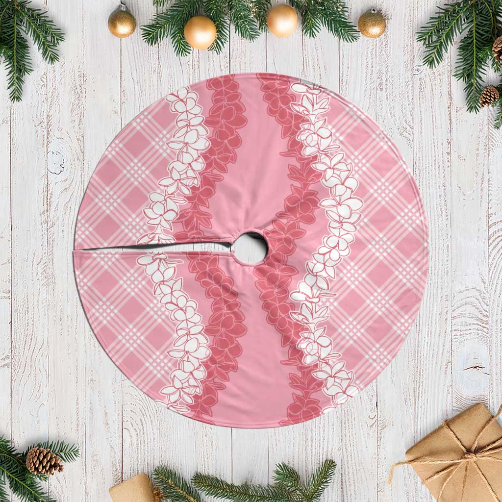 Hawaii Aloha Plumeria Lei Pink Palaka Tree Skirt LT7 Casual Pink - Polynesian Pride