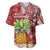 Mele Kalikimaka Hawaii Christmas Baseball Jersey Pineapple Party LT7 Red - Polynesian Pride