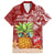 Mele Kalikimaka Hawaii Christmas Family Matching Long Sleeve Bodycon Dress and Hawaiian Shirt Pineapple Party LT7 Dad's Shirt - Short Sleeve Red - Polynesian Pride