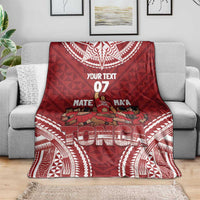 Personalized Mate Maa Tonga Rugby Blanket Ofa Atu Tonga LT7 - Polynesian Pride