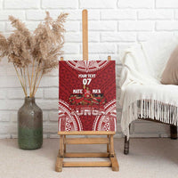 Personalized Mate Maa Tonga Rugby Canvas Wall Art Ofa Atu Tonga LT7 - Polynesian Pride