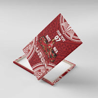 Personalized Mate Maa Tonga Rugby Canvas Wall Art Ofa Atu Tonga LT7 With Frame Red - Polynesian Pride
