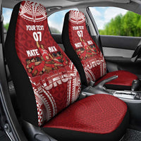 Personalized Mate Maa Tonga Rugby Car Seat Cover Ofa Atu Tonga LT7 - Polynesian Pride