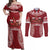 Personalized Mate Maa Tonga Rugby Couples Matching Off Shoulder Maxi Dress and Long Sleeve Button Shirt Ofa Atu Tonga