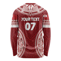 Personalized Mate Maa Tonga Rugby Long Sleeve Shirt Ofa Atu Tonga LT7 - Polynesian Pride