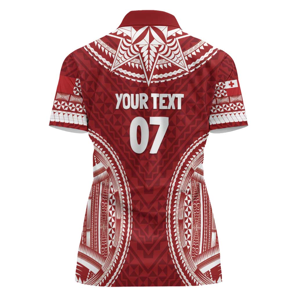 Personalized Mate Maa Tonga Rugby Women Polo Shirt Ofa Atu Tonga LT7 - Polynesian Pride