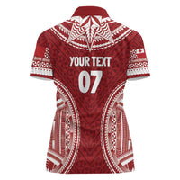 Personalized Mate Maa Tonga Rugby Women Polo Shirt Ofa Atu Tonga LT7 - Polynesian Pride