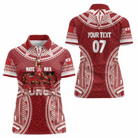 Personalized Mate Maa Tonga Rugby Women Polo Shirt Ofa Atu Tonga LT7 - Polynesian Pride