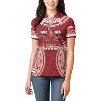 Personalized Mate Maa Tonga Rugby Women Polo Shirt Ofa Atu Tonga LT7 - Polynesian Pride