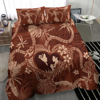 Hawaii Plumeria Bedding Set Hau'oli la Makuahine Sunburned LT7 - Polynesian Pride