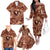 Hawaii Plumeria Family Matching Off The Shoulder Long Sleeve Dress and Hawaiian Shirt Hau'oli la Makuahine Sunburned LT7 - Polynesian Pride