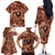 Hawaii Plumeria Family Matching Off The Shoulder Long Sleeve Dress and Hawaiian Shirt Hau'oli la Makuahine Sunburned LT7 - Polynesian Pride