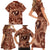 Hawaii Plumeria Family Matching Short Sleeve Bodycon Dress and Hawaiian Shirt Hau'oli la Makuahine Sunburned LT7 - Polynesian Pride