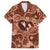 Hawaii Plumeria Hawaiian Shirt Hau'oli la Makuahine Sunburned LT7 Brown - Polynesian Pride