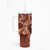 Hawaii Plumeria Tumbler With Handle Hau'oli la Makuahine Sunburned