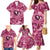 Hawaii Plumeria Family Matching Mermaid Dress and Hawaiian Shirt Hau'oli la Makuahine Rosy LT7 - Polynesian Pride