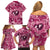 Hawaii Plumeria Family Matching Off Shoulder Short Dress and Hawaiian Shirt Hau'oli la Makuahine Rosy LT7 - Polynesian Pride