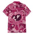 Hawaii Plumeria Family Matching Off Shoulder Short Dress and Hawaiian Shirt Hau'oli la Makuahine Rosy LT7 - Polynesian Pride