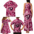 Hawaii Plumeria Family Matching Tank Maxi Dress and Hawaiian Shirt Hau'oli la Makuahine Rosy LT7 - Polynesian Pride