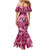 Hawaii Plumeria Mermaid Dress Hau'oli la Makuahine Rosy LT7 - Polynesian Pride