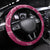 Hawaii Plumeria Steering Wheel Cover Hau'oli la Makuahine Rosy LT7 Universal Fit Pink - Polynesian Pride