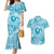 Hawaii Plumeria Couples Matching Mermaid Dress and Hawaiian Shirt Hau'oli la Makuahine Turquoise LT7 Turquoise - Polynesian Pride