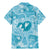 Hawaii Plumeria Family Matching Mermaid Dress and Hawaiian Shirt Hau'oli la Makuahine Turquoise LT7 - Polynesian Pride