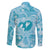 Hawaii Plumeria Family Matching Mermaid Dress and Hawaiian Shirt Hau'oli la Makuahine Turquoise LT7 - Polynesian Pride