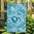 Hawaii Plumeria Garden Flag Hau'oli la Makuahine Turquoise LT7 Garden Flag Turquoise - Polynesian Pride