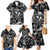 Hawaii Plumeria Family Matching Mermaid Dress and Hawaiian Shirt Hau'oli la Makuahine Monochrome LT7 - Polynesian Pride