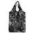 Hawaii Plumeria Grocery Bag Hau'oli la Makuahine Monochrome