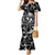 Hawaii Plumeria Mermaid Dress Hau'oli la Makuahine Monochrome LT7 Women Black - Polynesian Pride