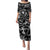 Hawaii Plumeria Puletasi Hau'oli la Makuahine Monochrome LT7 Long Dress Black - Polynesian Pride