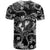 Hawaii Plumeria T Shirt Hau'oli la Makuahine Monochrome LT7 - Polynesian Pride