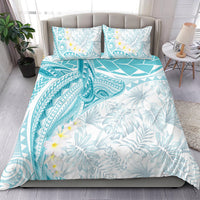 Polynesia Humpback Whale Bedding Set Tropical Plumeria Turquoise LT7 - Polynesian Pride
