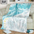 Polynesia Humpback Whale Blanket Tropical Plumeria Turquoise