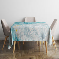 Polynesia Humpback Whale Tablecloth Tropical Plumeria Turquoise LT7 - Polynesian Pride