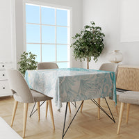 Polynesia Humpback Whale Tablecloth Tropical Plumeria Turquoise LT7 - Polynesian Pride